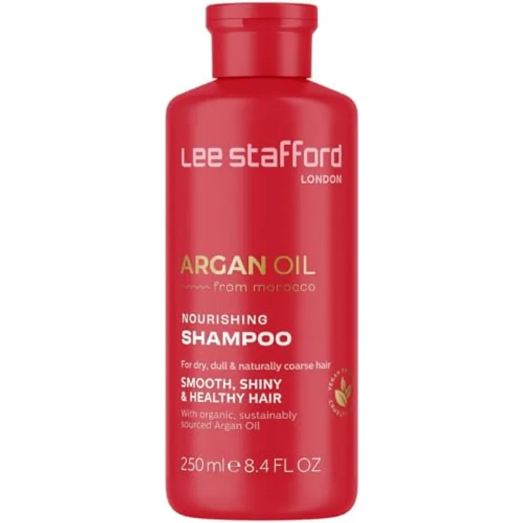 Lee Stafford ArganOil Nourishing Shampoo 250ml, tiefenreinigend und pflegend für trockenes, dickes Haar