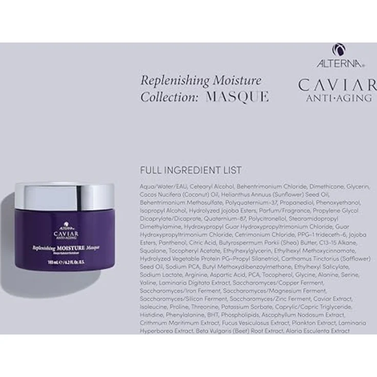 Alterna Caviar Anti-Aging Replenishing Moisture Hair Masque, Haarmaske für trockenes und grobes Haar, 183 ml – Bild 5