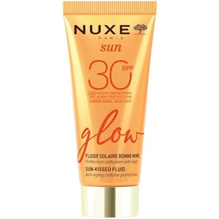 Nuxe Sun Sun-Kissed Fluid SPF30, Sonnenschutz für Damen mit natürlicher Bräune und anti-aging Schutz, 40 ml – Bild 1