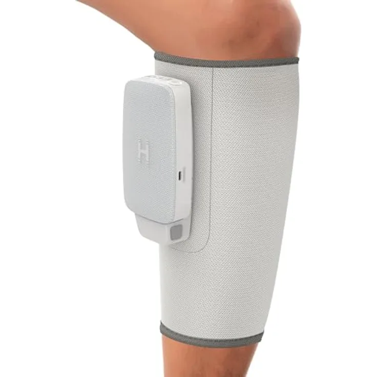 HoMedics Modulair Kompressions-Wadenstütze & Controller-Set, Wadenmassagegerät mit Wärme, 5 Intensitäten, 4 Kompressionsprogramme, für Wadenumfang bis 50 cm