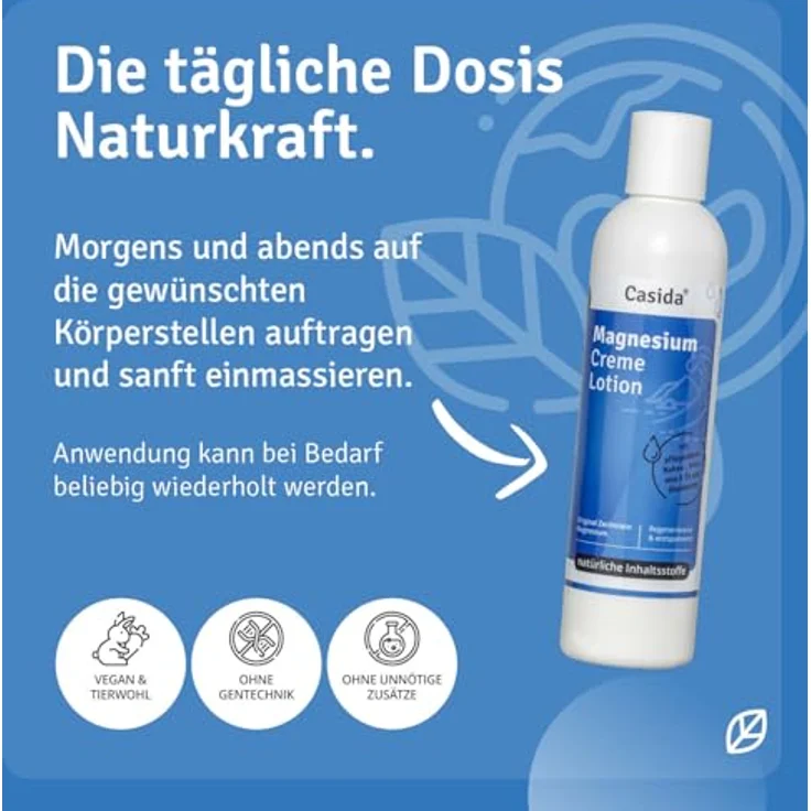 Magnesium Creme Lotion Zechstein 200 ml  – Bild 4