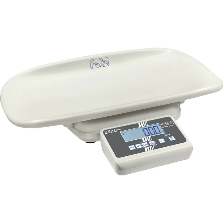 Kern MBC 15K2DEM, digitale Babywaage bis 15kg, eichfähig, mehrfarbig, mit Differenzfunktion und Hold-Funktion