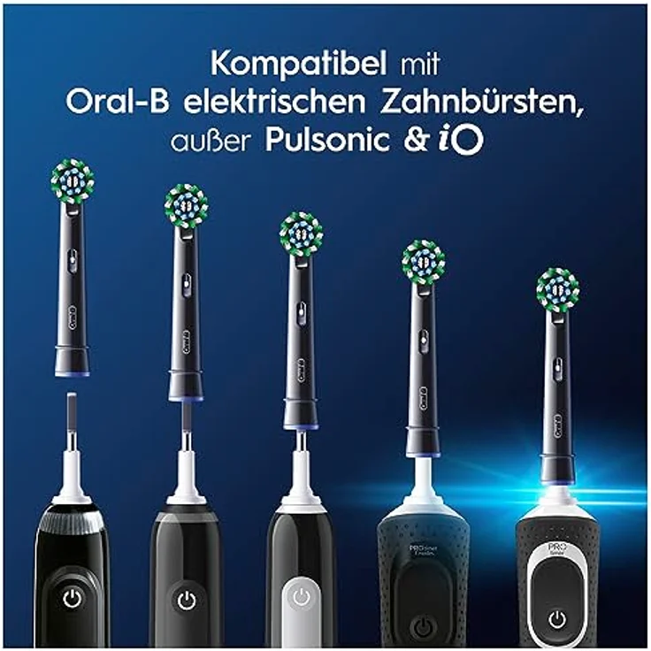 Oral-B PRO CrossAction Aufsteckbürsten, Weiß, 16 Stück, mit X-förmigen Borsten für optimale Plaqueentfernung – Bild 5