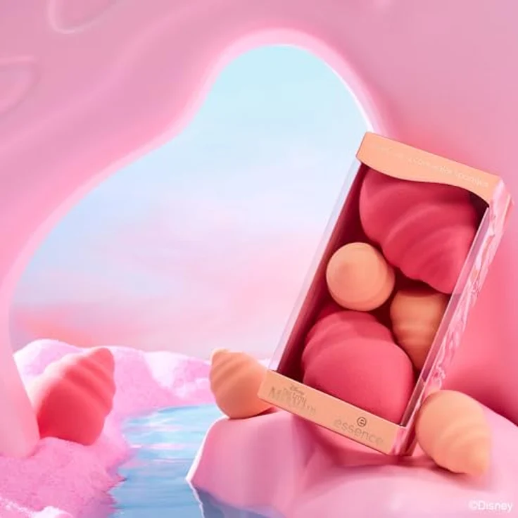 essence Disney The Little Mermaid Set 01 Coming Out My Shell, Make-up-Applikatoren mit 4 Schwämmen für präzises Auftragen – Bild 3