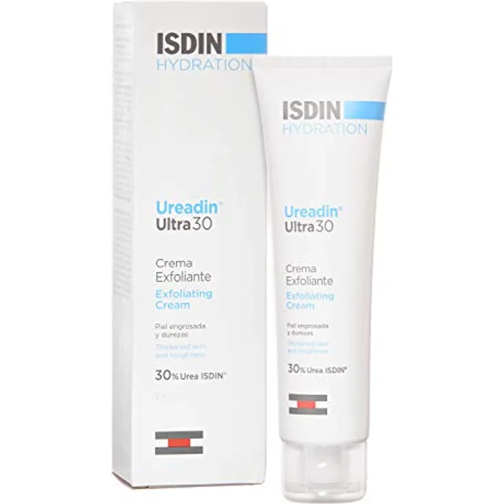 ISDIN Ureadin Ultra 30 Crema Exfoliante 100Ml, Gesichtsreinigung zur Entfernung abgestorbener Hautzellen