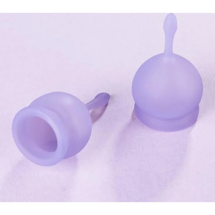 Satisfyer Feel good MENSTRUAL CUP, Menstruationstasse, hypoallergen, 2 Größen (15 ml & 20 ml), lila – Bild 5