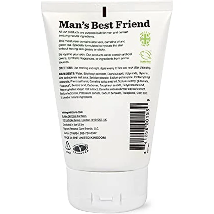 Bulldog Skincare Original Feuchtigkeitscreme, 100ml, Gesichtscreme für Herren mit tiefenwirksamer Pflege und Porenreinigung – Bild 2