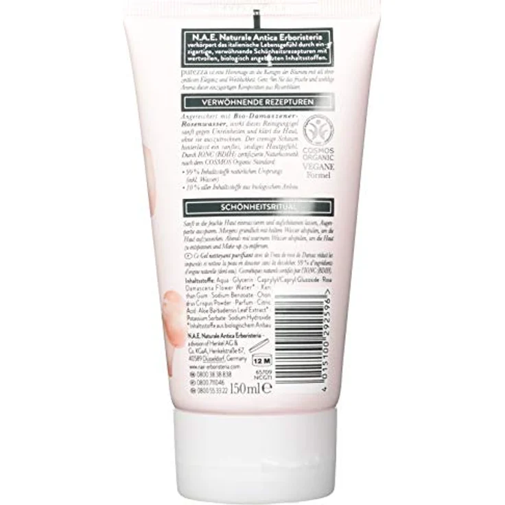 N.A.E. Purezza klärendes Reinigungsgel vegane Naturkosmetik 150 ml, für Damen und Herren empfohlen – Bild 3
