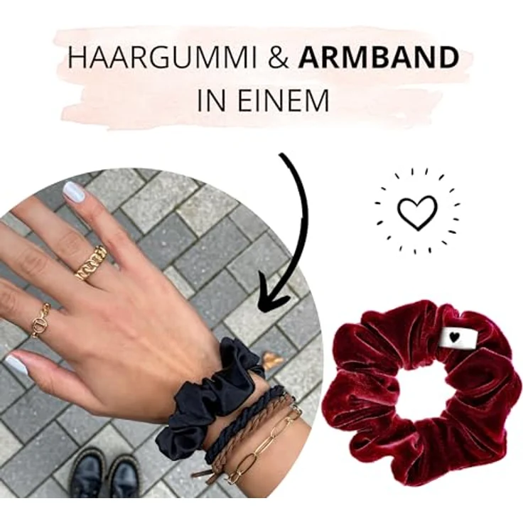 Bellody Original Scrunchie Bordeaux Red – Bild 8