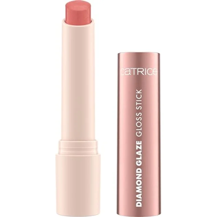 Catrice Diamond Glaze Gloss Stick, Lippenstift mit Korallton und goldenem Schimmer, 1,6 g – Bild 1