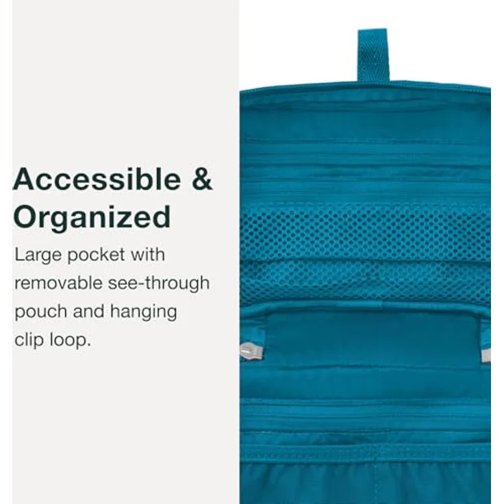 Osprey Ultralight Zip Organizer 2, Necessaire für Körperpflege und Erste Hilfe, blau, 2 l – Bild 4