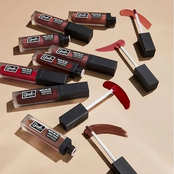 SLEEK MakeUP Matte Me XXL Flüssiger Lippenstift, Sweet like Chocolate, 5ml, High Impact Color, Langlebig und Transfer Proof – Bild 4