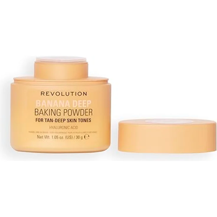 Revolution Banana Baking Powder, 30 g, talkfreie Formel mit Vitamin E und Hyaluronsäure für mattiertes Finish – Bild 9