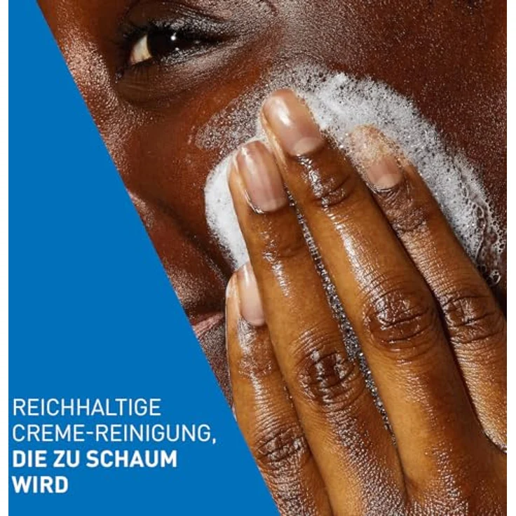 CeraVe Creme-zu-Schaum Reinigung, Feuchtigkeitsspendende Reinigungscreme, Mit Hyaluron und Ceramiden, 473 ml – Bild 5