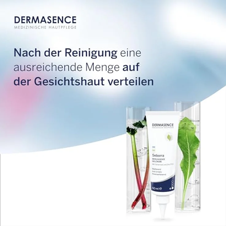 DERMASENCE Seborra Beruhigende Gelcreme, 50 ml - Talgregulierende und beruhigende Hautpflege - für fettige und unreine Haut - mit Färberwaidextrakt – Bild 5