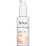 lavera Anti-UV Fluid LSF 30 - mit Hyaluronsäure & Vitamin E - mineralischer Schutz, gegen sonnenbedingte Hautalterung - vegan, Naturkosmetik - 30 ml