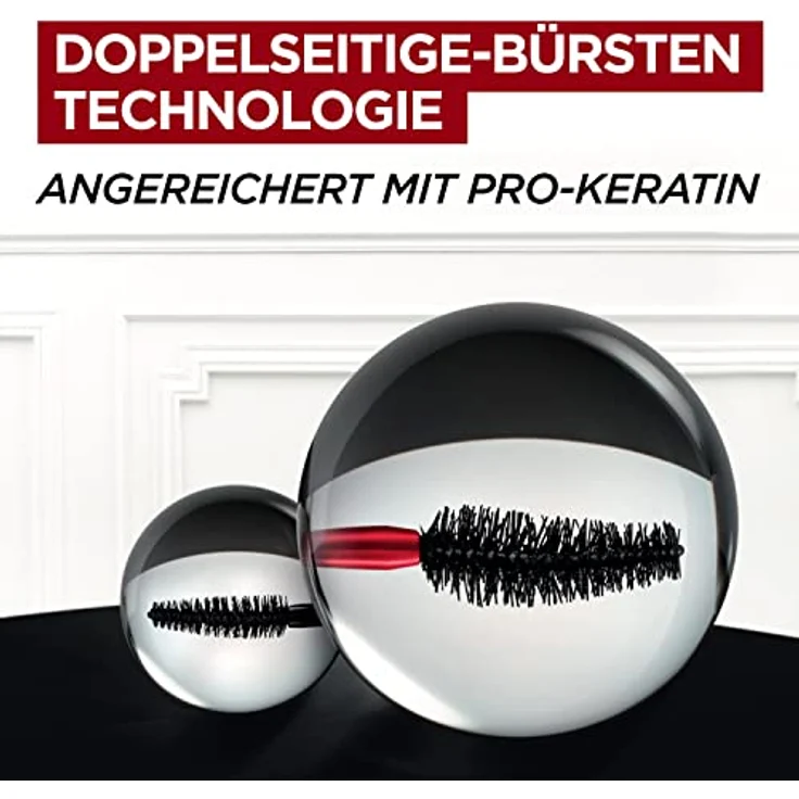 L'Oréal Paris Wimperntusche für geliftete Wimpern, 2-Schritt Mascara für einen Wimpern-Lifting-Effekt wie aus dem Salon, ProXXL Lift, Schwarz, 12 ml, 1 Stück – Bild 4