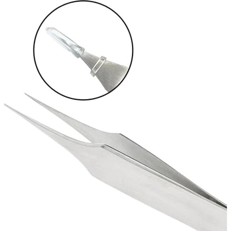 remos professional body care REMOS Mini Splitterpinzette aus rostfreiem Edelstahl, extra feine Spitze, 6 cm für präzise Splitterentfernung – Bild 3