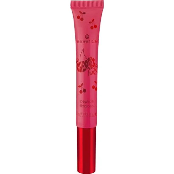 essence SO CHERRY happy peptide lipgloss, Nr. 01, Rot, feuchtigkeitsspendend, vegan, 10ml – Bild 2