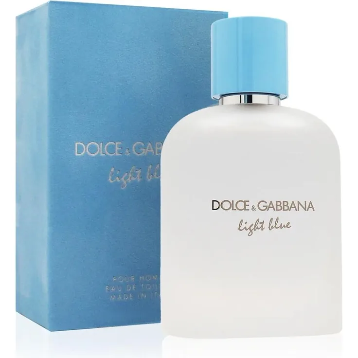 Dolce & Gabbana Light Blue Pour Homme, Eau de Toilette 100 ml, frischer Herrenduft mit sizilianischer Zitrone und Patchouli