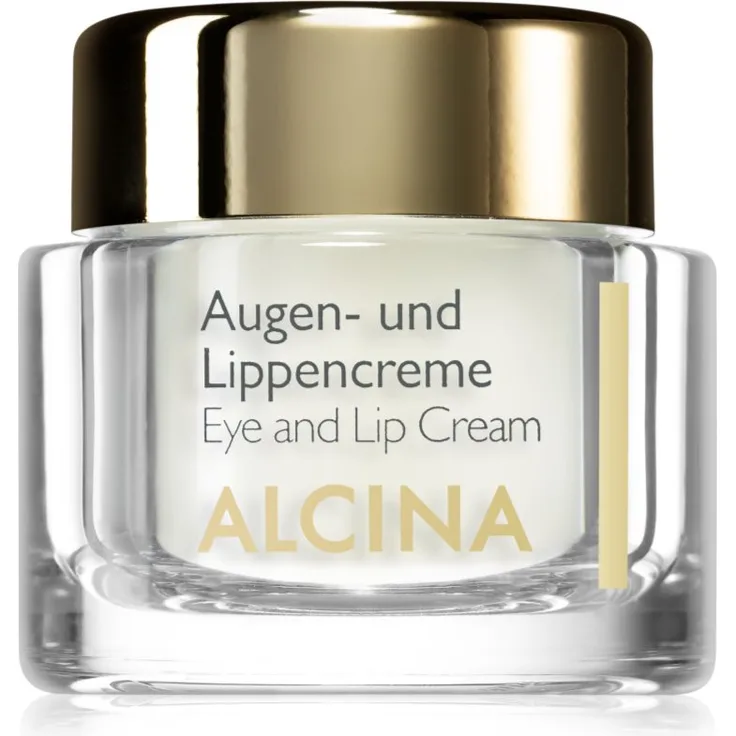 Alcina Effective Care Creme für Augen und Lippen, glättende Pflege mit feuchtigkeitsspendenden Inhaltsstoffen, 15 ml