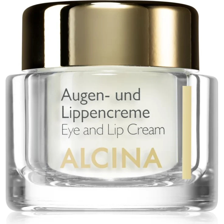 Alcina Effective Care Creme für Augen und Lippen, glättende Pflege mit feuchtigkeitsspendenden Inhaltsstoffen, 15 ml