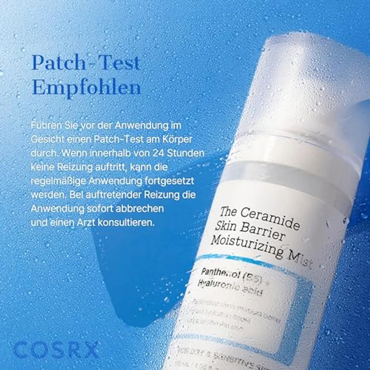 COSRX Ceramide Skin Barrier Moisturizing Mist, Gesichtsspray 120 ml mit Panthenol & Hyaluronsäure für empfindliche Haut – Bild 9