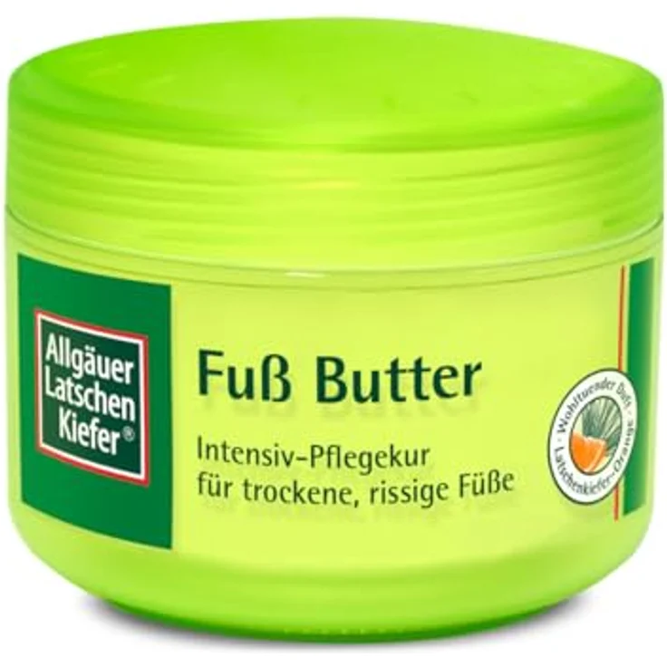 Dr. Theiss Naturwaren GmbH Allgäuer Latschenkiefer Fuß Butter Creme, 200 ml, intensiv pflegend mit Shea Butter und Pflanzenextrakten – Bild 1