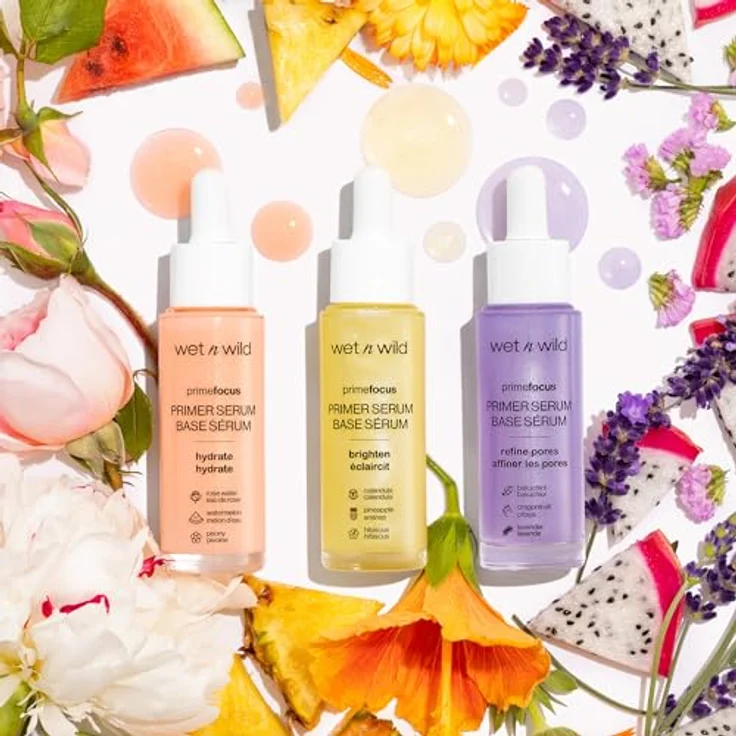 Wet n Wild Prime Focus, aufhellendes Gesichtsserum, spendet Feuchtigkeit und verfeinert die Poren, 30 ml – Bild 5