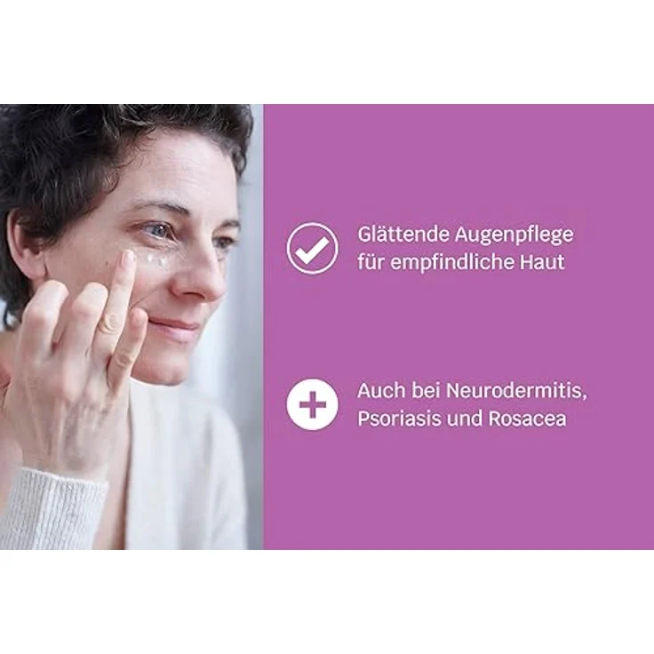 SIRIDERMA Basische Augencreme | Ohne Duftstoffe | 15 ml | Mit Hyaluron | Vegane Augencreme | Bei beanspruchter und sensibler Haut – Bild 3