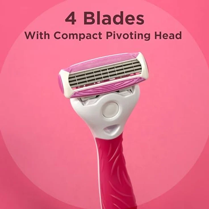 Wilkinson Sword Quattro for Women Rasierklingen für Damen Rasierer, 4 Stück – Bild 5