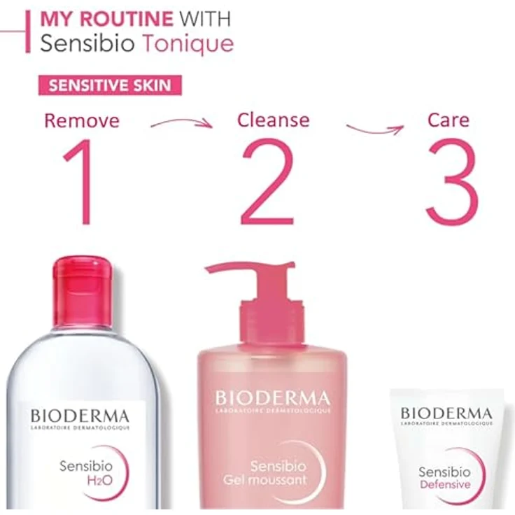 Bioderma gel Sensibio gel Moussant Nettoyant Apaisant Micellaire, für Damen und Herren – Bild 2