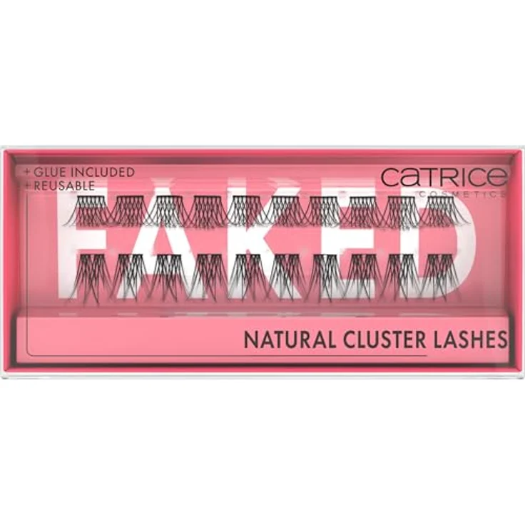 Catrice Faked Natural Cluster Lashes, künstliche Wimpern, schwarz, vegan, langanhaltend, 3er Pack (3x20pcs) – Bild 1