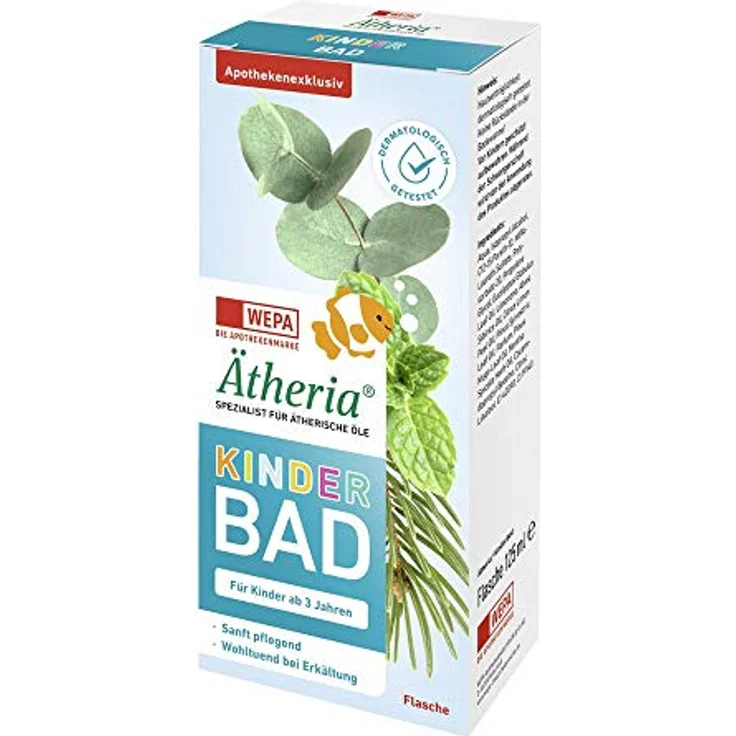 WEPA ÄTHERIA Kinderbad Flasche 125 ml, Badezusatz für Kinder – Bild 1