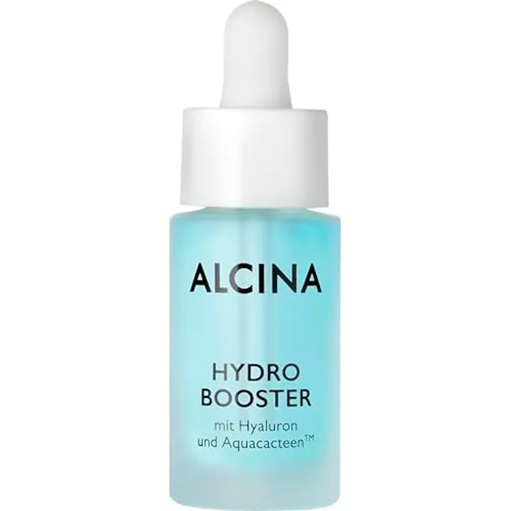 Alcina Hydro Booster - 1 x 15 ml - Gesichtsserum mit Hyaluron & AquaCacteen für erfrischte, durchfeuchtete Haut