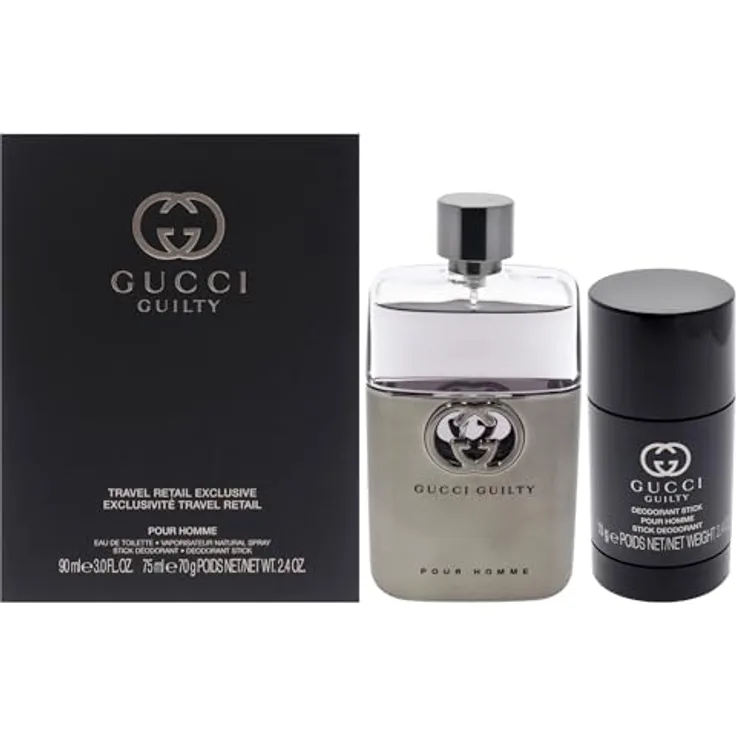 Gucci Guilty Homme Edt, Gesichts-Make-up-Entferner für Herren, 90 ml Deodorant