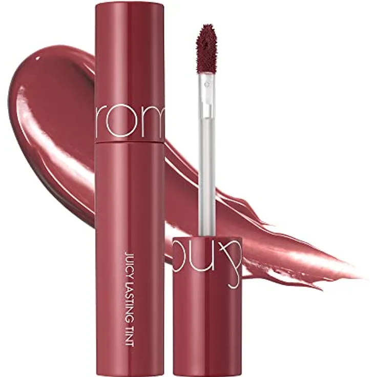 rom&nd Juicy Lasting Lipgloss #19 Almond Rose, hochpigmentiert, 5,5 g, feuchtigkeitsspendend und langanhaltend