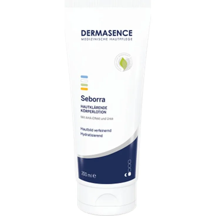 Dermasence Seborra, Hautklärende Körperlotion mit 10% Glycolsäure und Urea, 200 ml