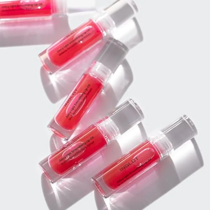 Inglot Juicy Lips Lippenöl, pflegendes Lippenöl mit natürlicher Zusammensetzung, Walderdbeer-Duft, vegan, 4 ml, intensivem Schutz und glänzendem Finish – Bild 5