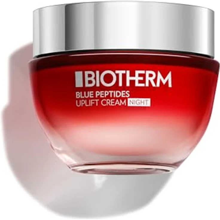 BIOTHERM Blue Peptides Uplift Cream Night, Anti Aging Creme, Gesichtscreme für die Nacht, 50ml, sichtbar straffere Haut – Bild 1