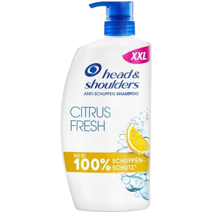 Head & Shoulders Citrus Fresh Anti-Schuppen-Shampoo, 800 ml Pumpspender, Bis zu 100 Prozent Schuppenschutz, Klinisch Getestet, Zitrusduft, Für Fettiges Haar – Bild 1