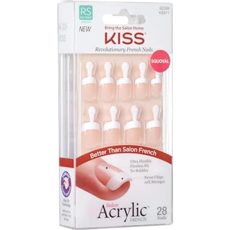 KISS Acrylic French Kit künstliche Fingernägel 28 St. für Damen – Bild 4