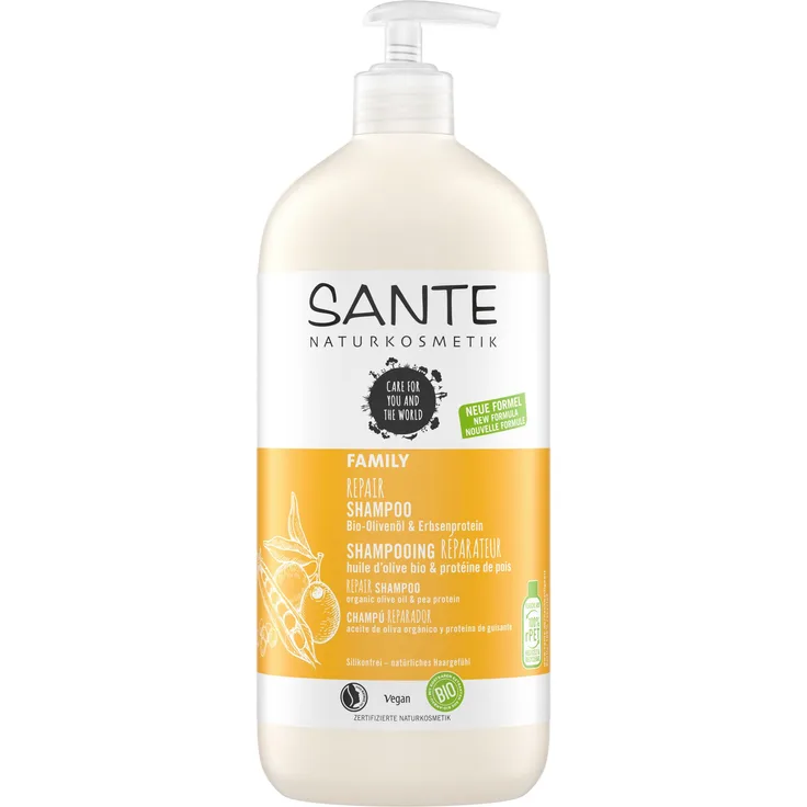 Sante FAMILY Repair Bio-Olivenöl & Erbsenprotein Haarshampoo 950 ml