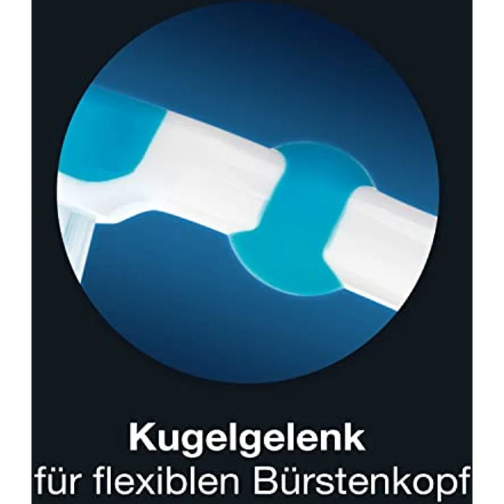 Dr. Best Optimierte Vibration Zahnbürste, Mittelhärte mit 20.000 Vibrationen pro Minute, blau – Bild 4