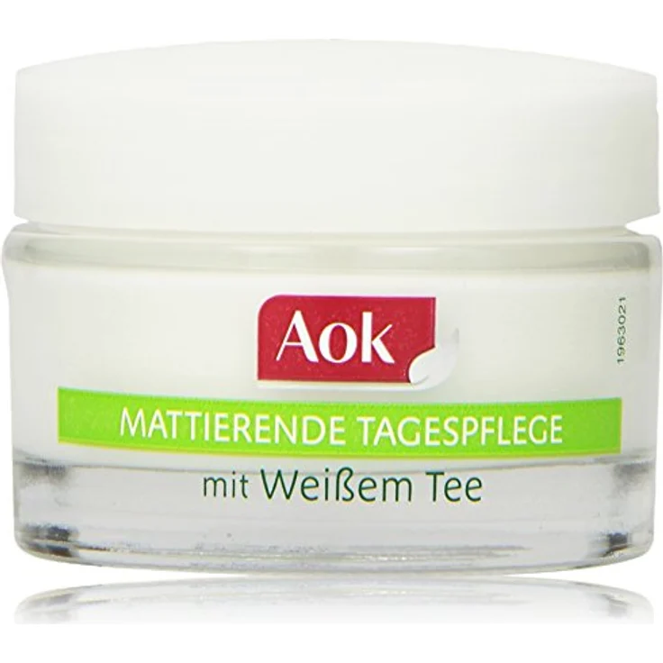 AOK Mattierende Tagespflege mit weißem Tee, 50 ml, Prebiotischer WirkKomplex gegen Talgüberproduktion, ohne Parabene – Bild 1