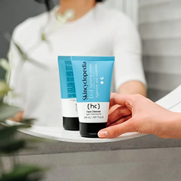 Skincyclopedia Hyaluron Gel Cleanser mit Ceramiden und Niacinamide, 150ml, sanfte Gesichtsreinigung für trockene Haut mit Hyaluronsäure – Bild 3