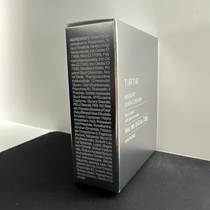 TIRTIR Mask Fit Aura Cushion, feuchtigkeitsspendendes Make-up im Schwamm mit Hyaluronsäure, Farbton 51N Fudge, 18 g – Bild 9