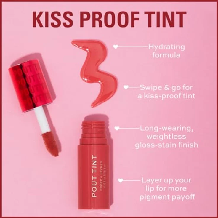 Makeup Revolution, Pout Tint, Leichtes Lippen-Tönung, Aufbaubare Farbe, Hydratisierende Formel mit Gloss zu Farb-Finish, Sweet Pink, 3ml – Bild 5