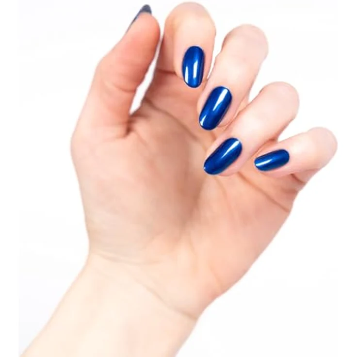 essence gel nail colour Nr. 22, Nagellack in Blau, langanhaltend, schnelltrocknend, vegan, acetonfrei, 8ml – Bild 4