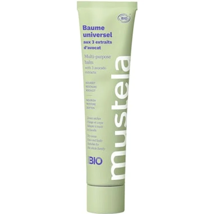 Mustela Bio Universal Balsam, Körpercreme 75 ml, vegan, parfümfrei, für alle Hauttypen – Bild 2